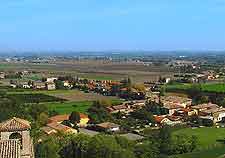 Aerial view of the region