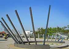 Picture of stylish open-air sculpture