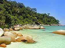 Perhentian Islands photo, showing tropical beachfront