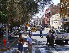 Picture of central street and shoppers