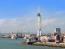 Further waterfront view, showing the Spinnaker Tower