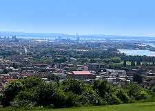 Aerial cityscape photo