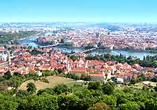 Distant skyline image of Prague