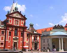 Photograph showing buildings in Prague