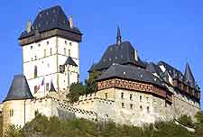 Close-up picture of Karlstein Castle (Karlstejn)