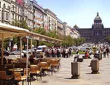 Photo of cafes on Wenceslas Square