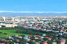 Picture of the city centre and Reykjavik neighbourhoods