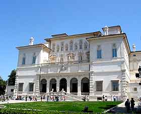 Different view of the Borghese Gallery (Casino Borghese)