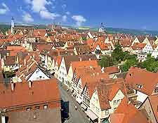 Aerial photograph of the Rothenburg ob der Tauber townscape