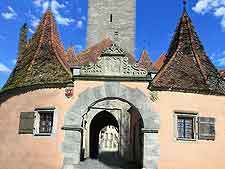 Photo of the Burgtor (Castle Gate) in Rothenburg ob der Tauber