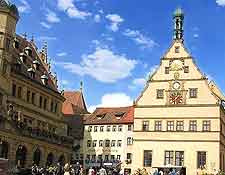 Image showing the City Councillors' Tavern, a local landmark on the Marktplatz, Rothenburg ob der Tauber