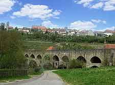 Photo of the Doppelbrucke, Rothenburg's medieval double-decker bridge