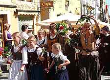 Photo of medieval festival in central Rothenburg ob der Tauber