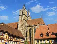Image of the Church of St. Jacob on the Klostergasse street, Rothenburg ob der Tauber