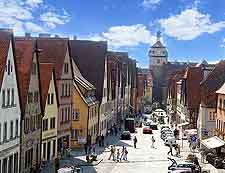 Picture of historic buildings in Rothenburg ob der Tauber, Bavaria 