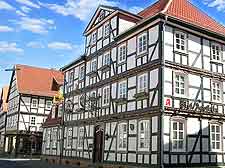 Photo of distinctive German architecture in the town centre
