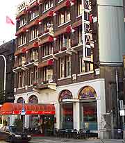 View of popular city hotel