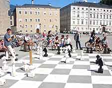 Image showing outdoor chess board