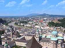 Salzburg Information and Tourism: Aerial photo of the city