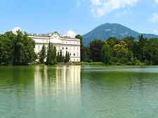Scenic photograph showing the Schloss Leopoldskron (Castle)