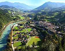 View of Werfen from above