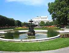 View of the city's Volksgarten (Folk Garden)