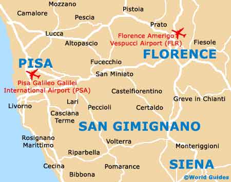 San Gimignano map