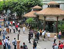 Photo of shoppers and tourists in the city centre