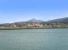 View of the town Hondarribia from San Sebastian