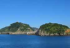 Photo of island off the San Sebastian coastline