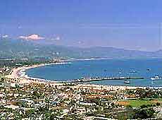 Santa Barbara coastline photograph