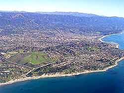 Aerial view of Santa Barbara