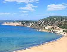 View of Sardinian beachfront