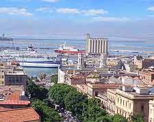 View of Cagliari, the capital of Sardinia