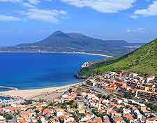 Coastal view of Sardinia's accommodation