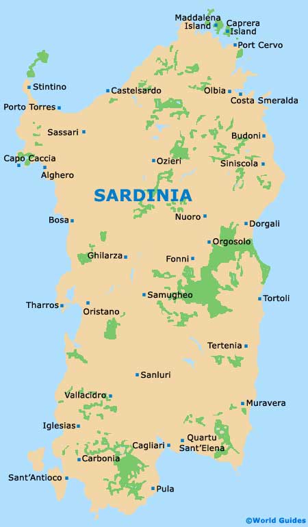 Sardinia Maps And Orientation Sardinia Sardegna Italy Sardinia Maps And Orientation Sardinia Sardegna Italy