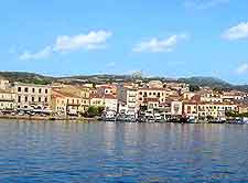 Photo showing the island of Maddalena, nearby Sardinia