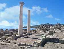 Photo of ancient remains in Tharros, western Sardinia