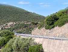 Image of coastal road on Sardinia