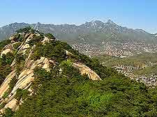 Mount Inwang Shrine view