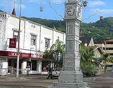 Picture of shops and eateries around Victoria's Lorloz Clock Tower