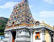 Image of the eye-catching Arul Mihu Navasakthi Vinayagar Temple, Victoria, Mahe