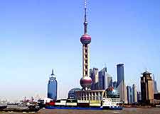 Skyline picture showing the Pearl TV Tower