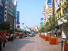 Photo of shops along central pedestrianised street