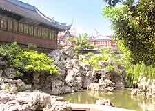 Image showing the tranquil Yu Yuan Gardens