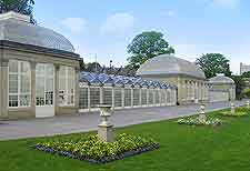 View showing the city's Botanical Gardens