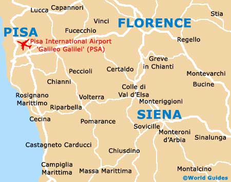 Pisa Area Map