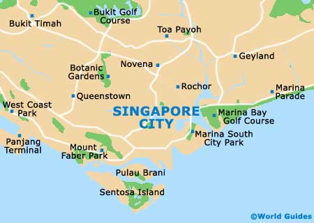 Small Singapore City Map