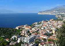 Aerial image of the Sorrento coastline