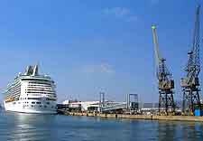 Photo of cruise liner at the city docks